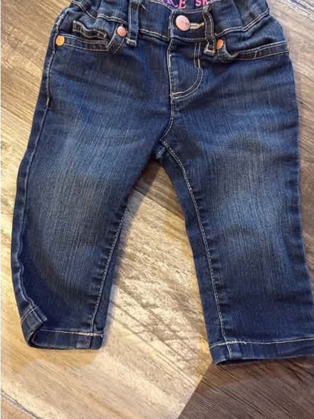 Girls' Dark Blue Denim Jeans - Comfortable Everyday Bottoms